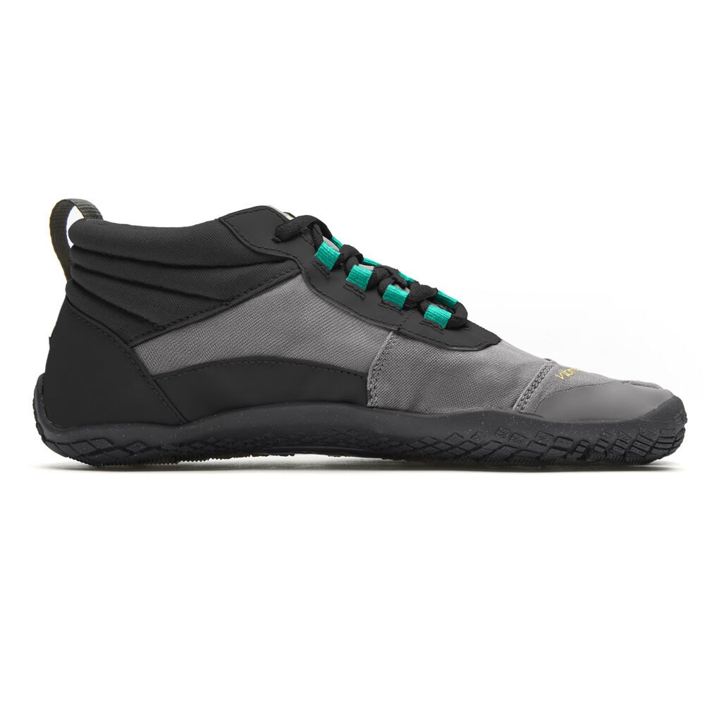 Zapatos De Trail Mujer Negros/Grises/Verdes - FiveFingers V-Trek Insulated - TXVHPM-496